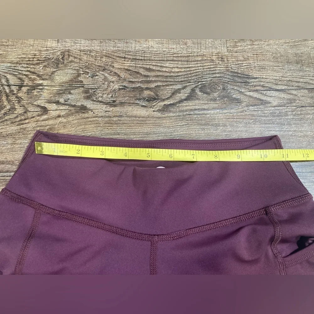 Her Tribe Athletics Women's High-Waisted Leggings Eggplant Size S - Picture 3 of 8